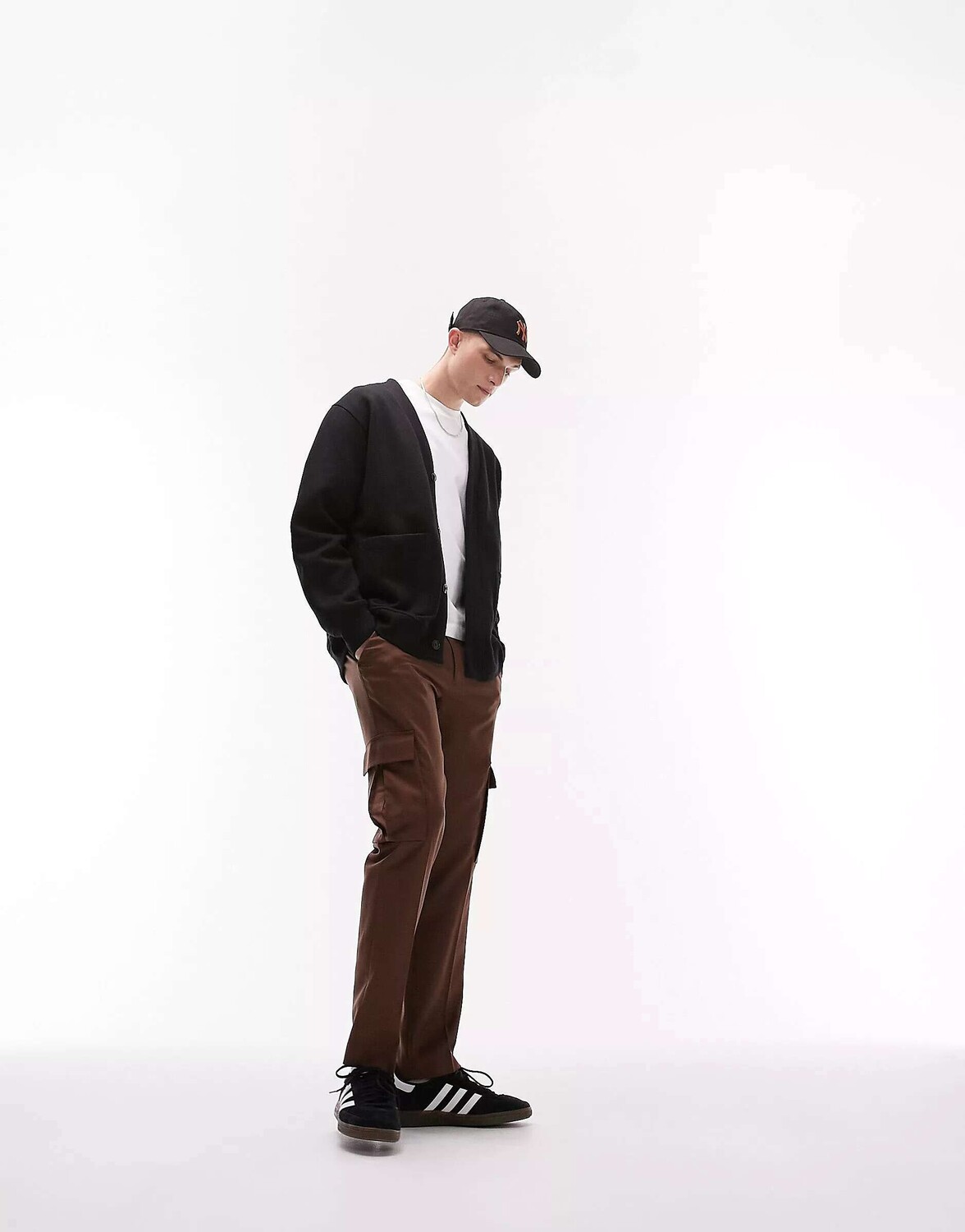 

Черный оверсайз-кардиган Topman