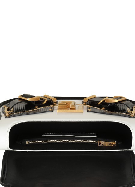 

Сумка Blaze из гладкой двухцветной кожи. Balmain