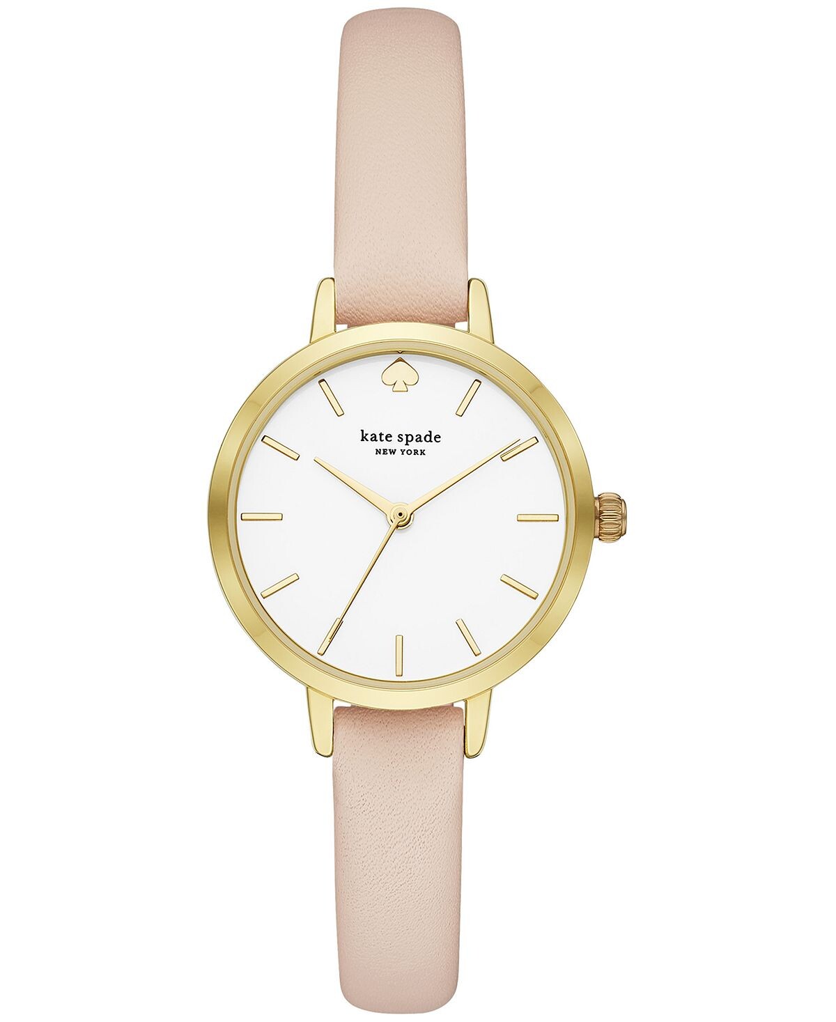 

Женские кожаные часы Metro с тремя стрелками, румяный цвет, 30 мм kate spade new york