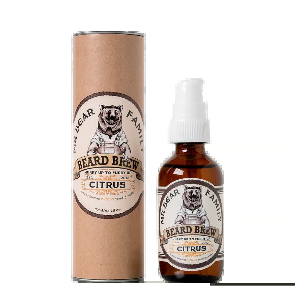 

Mr Bear Family Beard Brew Citrus, питательное масло для бороды с цитрусовым ароматом, 60 мл Mr. Bear Family