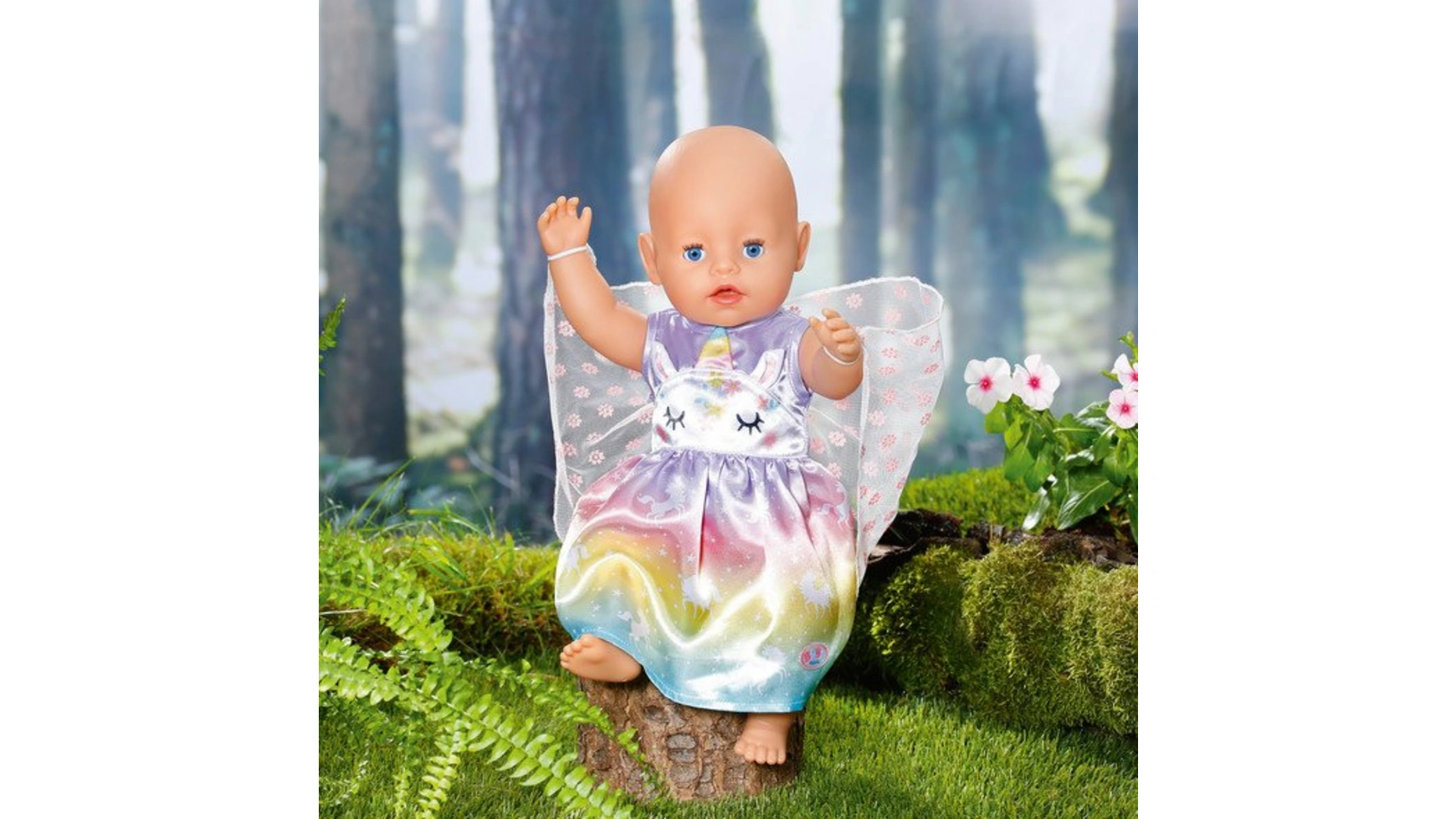 Zapf Creation Костюм феи-единорога Baby Born 43см Волшебное платье с нежными крылышками. цена и фото