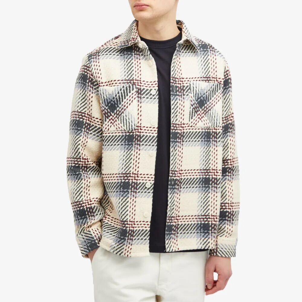 

Wax London Верхняя рубашка в клетку Whiting Loke, экрю