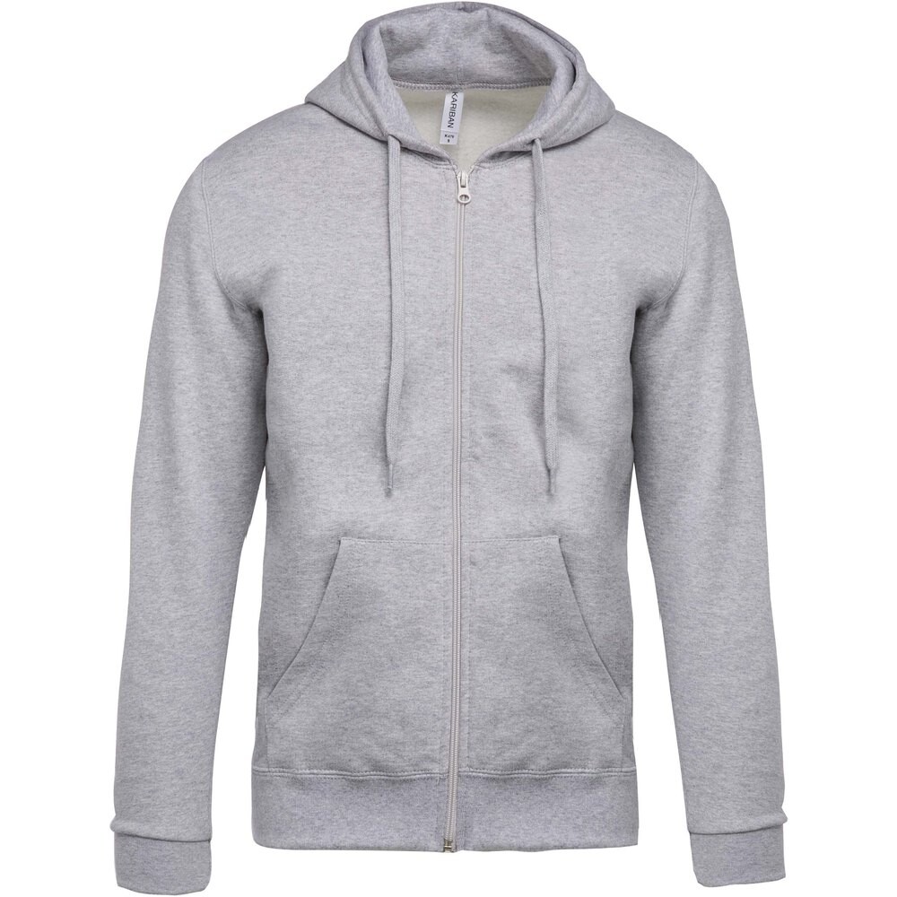 

Толстовка Kariban Hooded With Zip Molleton, серый