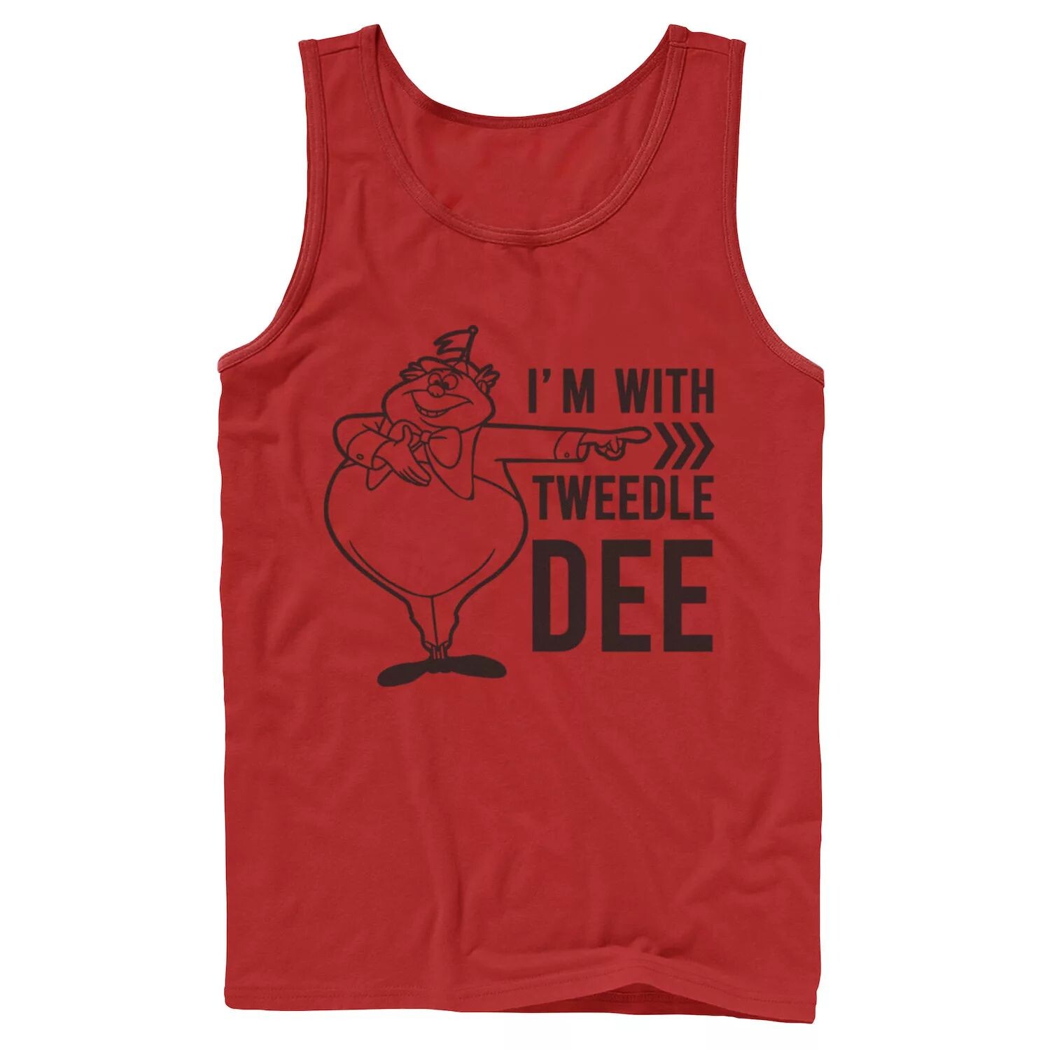 

Мужская майка Disney «Алиса в стране чудес» I’m With Tweedledee Licensed Character