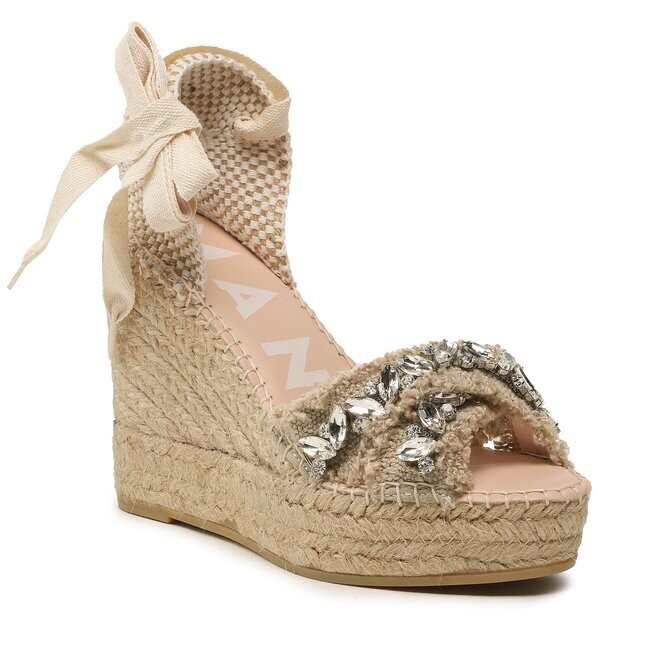 

Эспадрильи Manebi XWedges Valenciana, бежевый