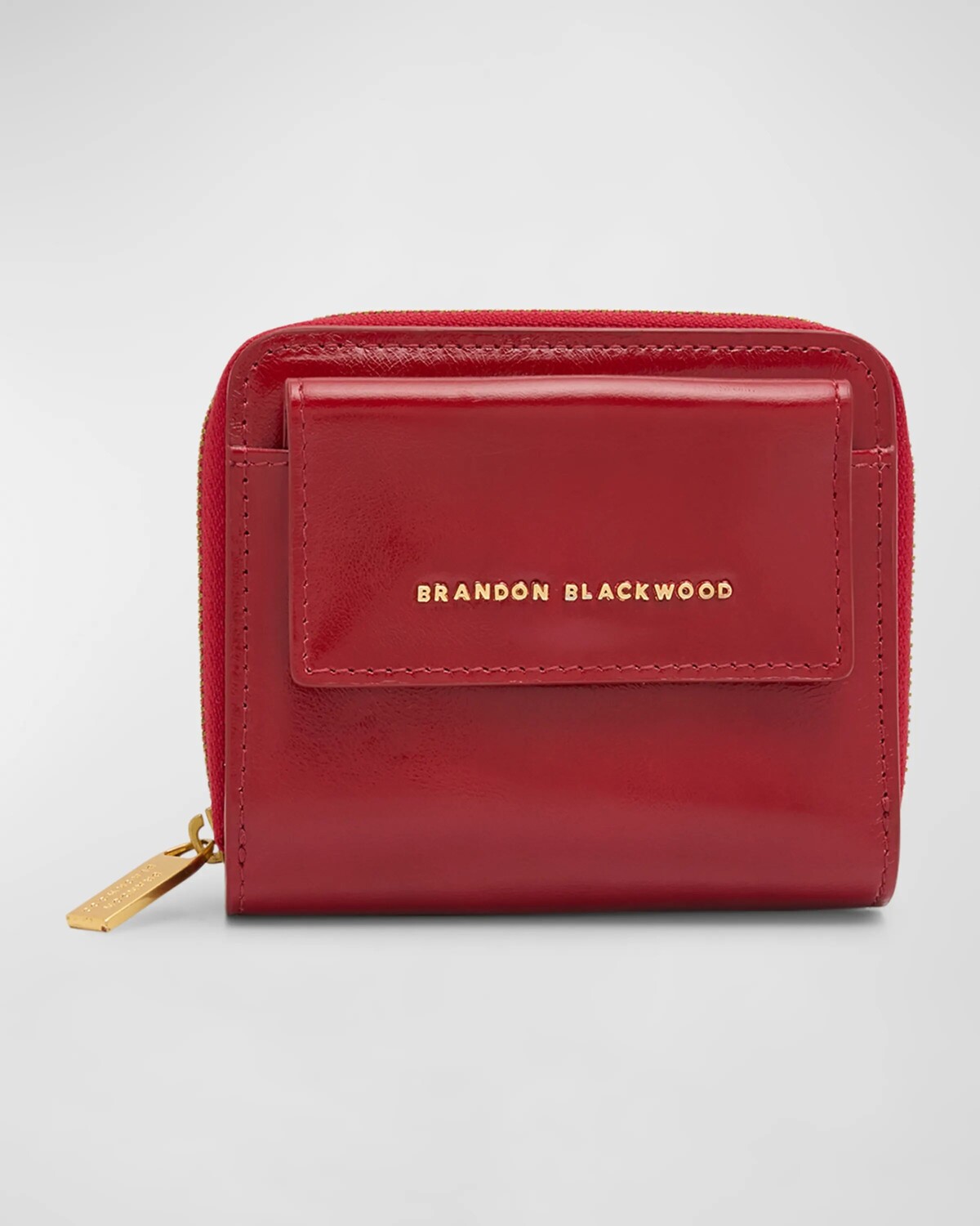 

Кожаный кошелек двойного сложения Wooster Brandon Blackwood, красный