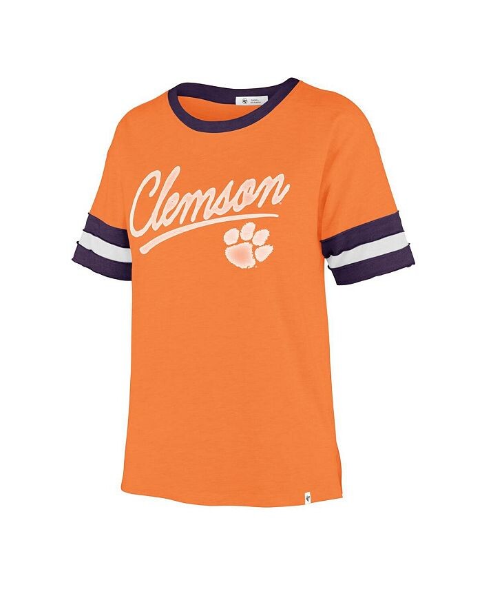 

Женская оранжевая футболка '47 Clemson Tigers Dani Retro Slub '47 Brand, оранжевый