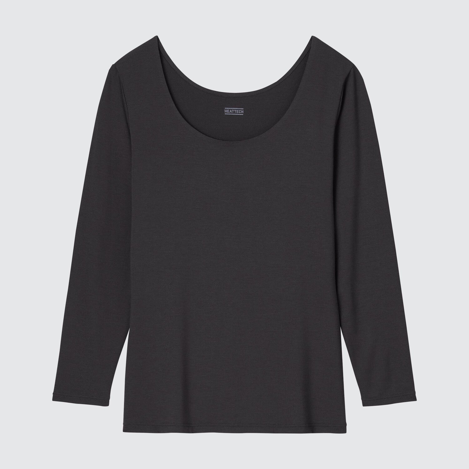 

Термотоп Uniqlo Heattech с круглым вырезом, темно - серый