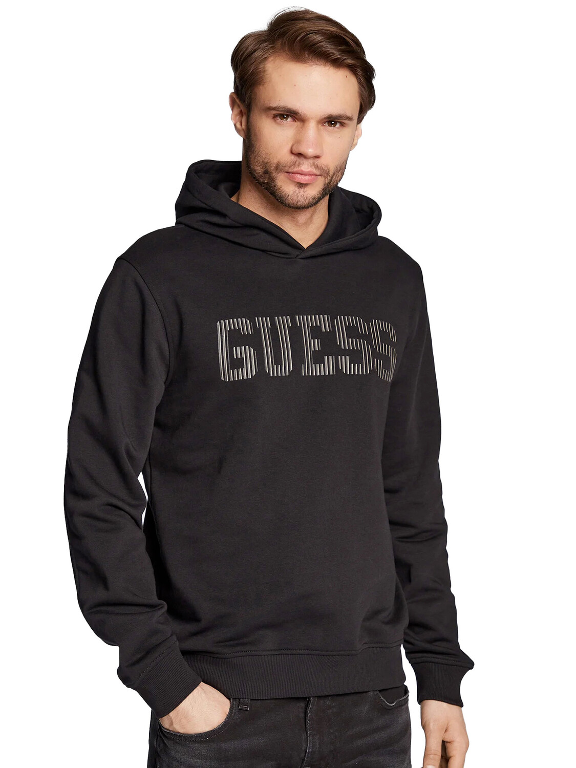 

Guess Толстовка с капюшоном, черный
