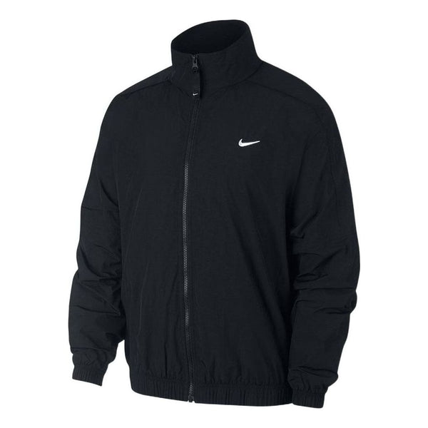 Куртка Men's Nike Lab Track Stand Collar Solid Color Logo Casual Jacket Black, мультиколор