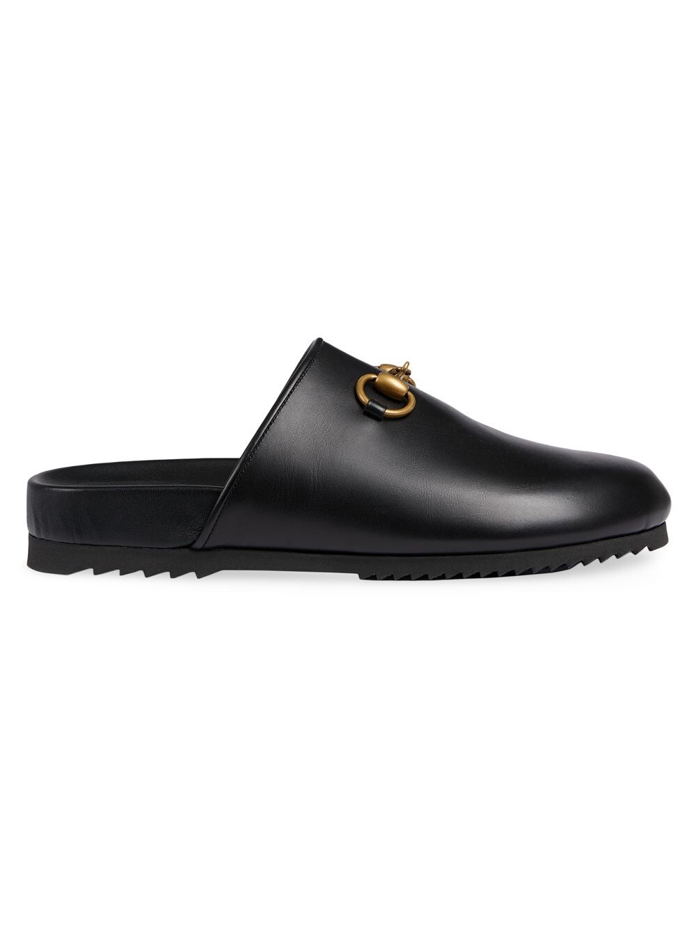

Кожаные мюли Sol Horsebit Gucci, черный