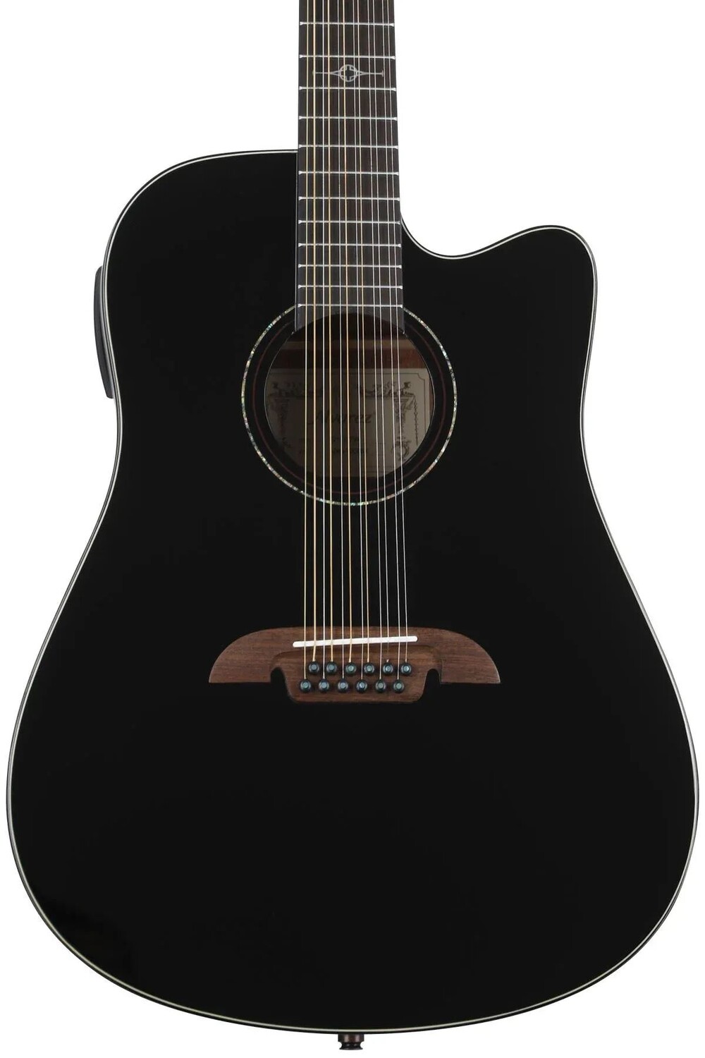

Alvarez AD6012CEBK Artist 60 12-струнная акусто-электрическая гитара Dreadnought - черный