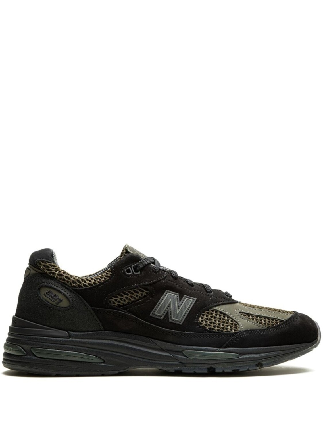 

991v2 Stone Island - Black Grey Кроссовки New Balance, черный