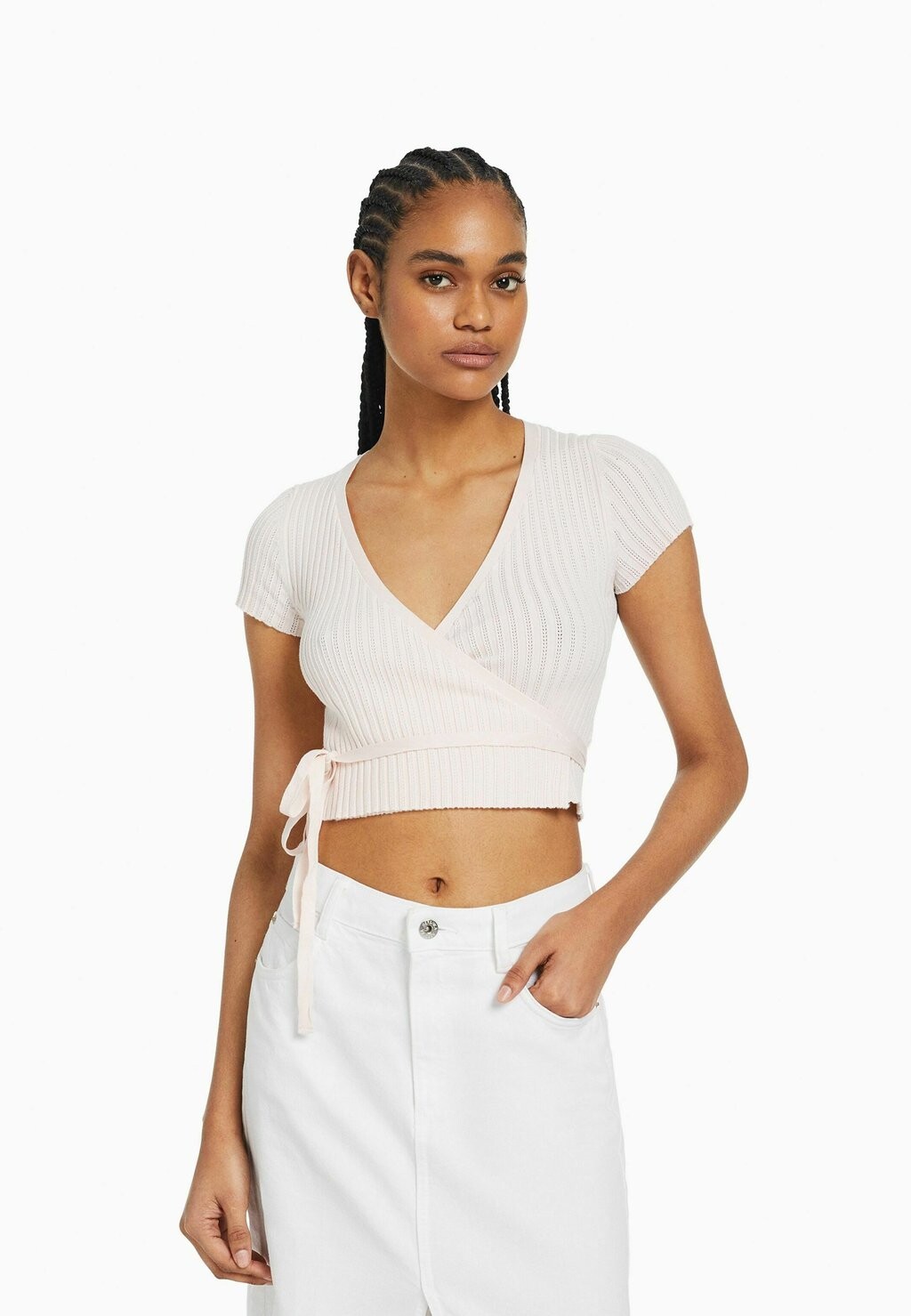 

Кардиган Bershka, светло-розовый