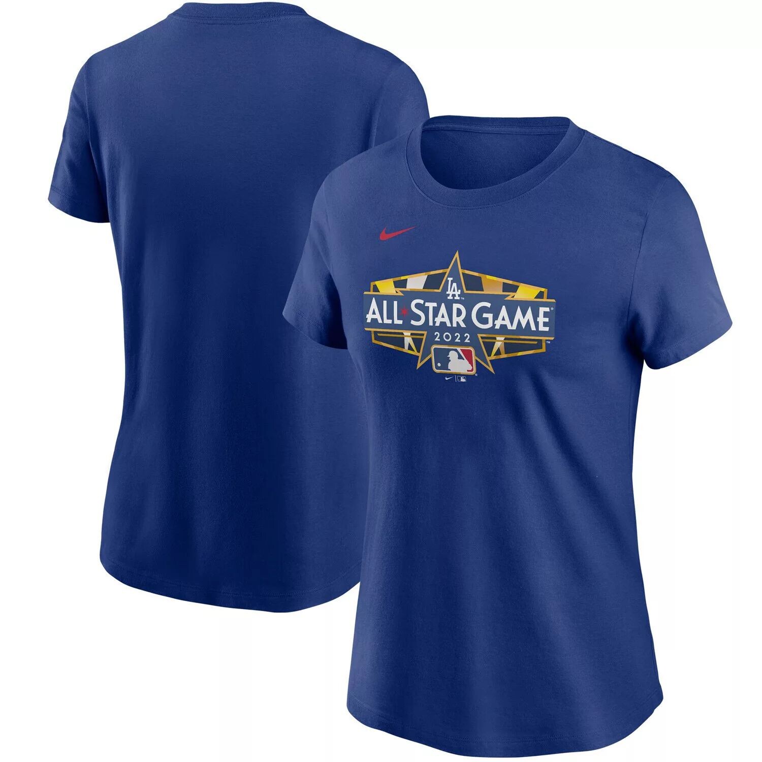 

Женская футболка Nike Royal MLB All-Star Game 2022 в Лос-Анджелесе Nike