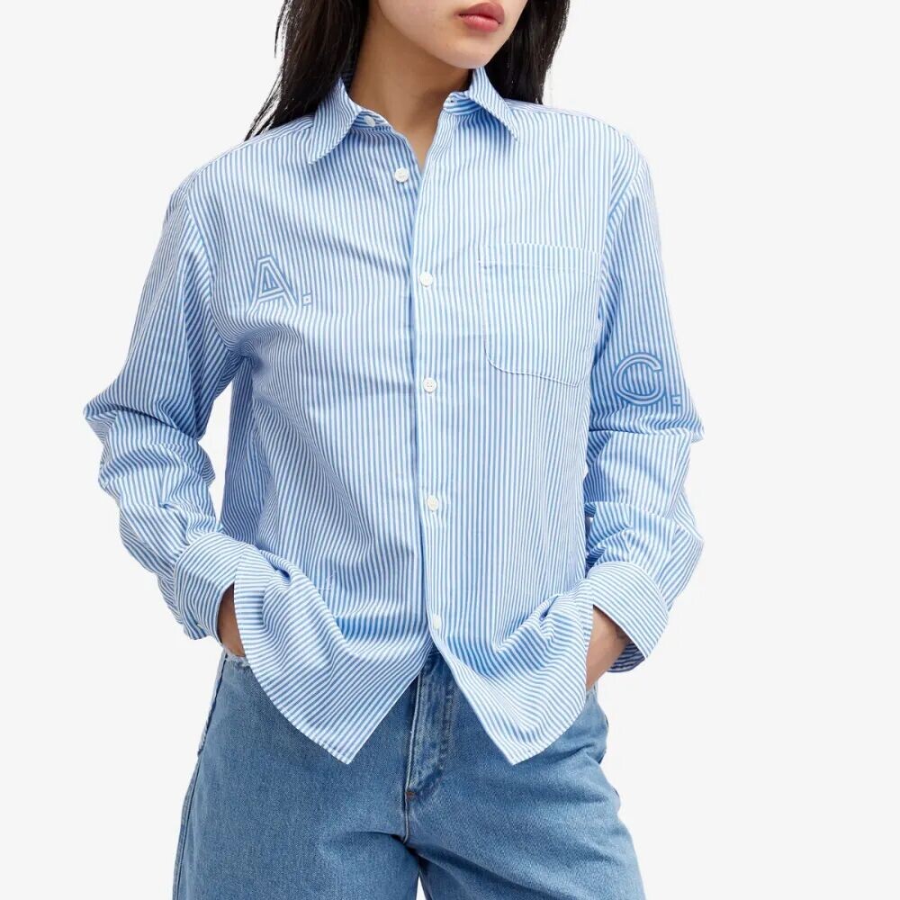 

A.P.C. Полосатая рубашка sela, синий