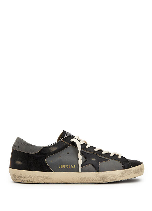 

Sstar черные серые мужские кожаные кроссовки Golden Goose, Черный