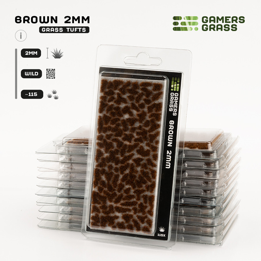 

Аксессуары Gamers Grass Gamers Grass Tufts: Brown - Wild 2mm
