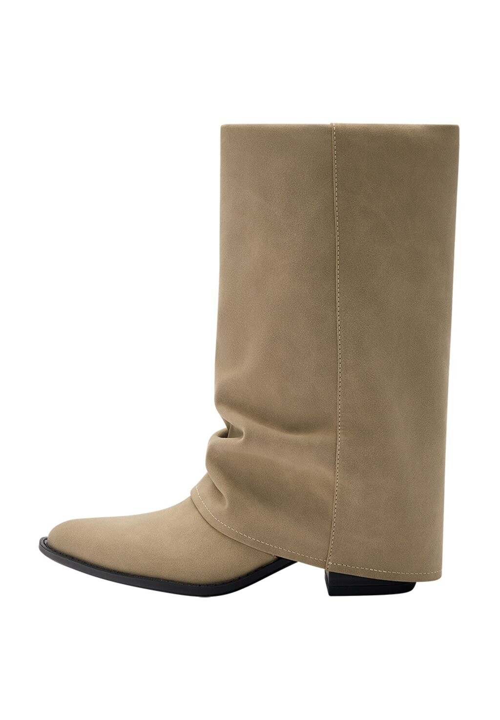 

Высокие сапоги With Spats PULL&BEAR, цвет sand