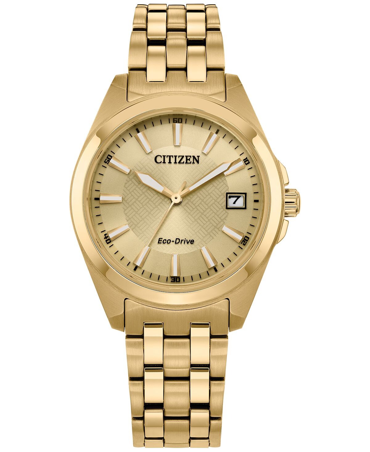 

Женские часы Eco-Drive Peyten с золотистым браслетом из нержавеющей стали, 33 мм Citizen, золотой