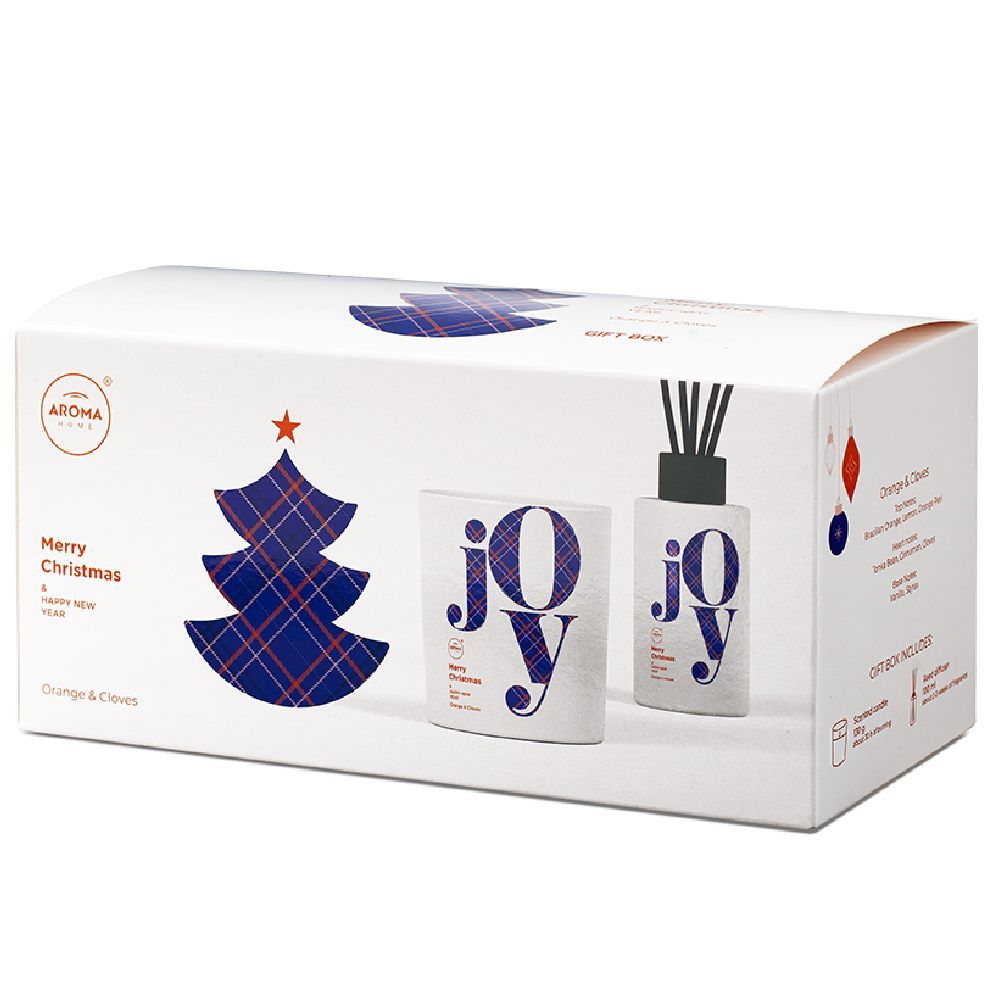цена Подарочный набор Aroma Home Christmas Joy Box Orange & Cloves, 1 шт
