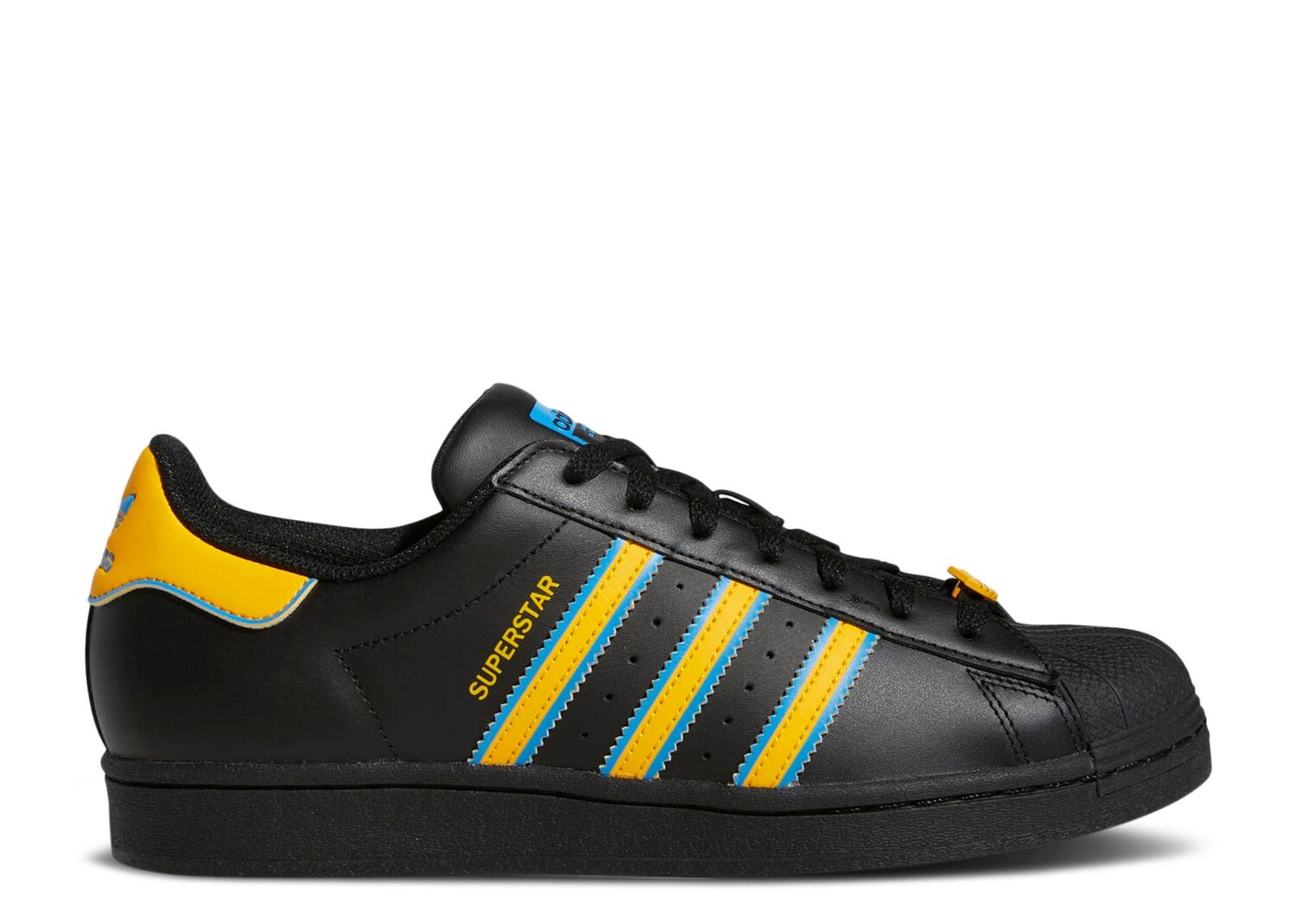 

Кроссовки adidas Superstar 'Black Gold Blue', черный, Черный;серый