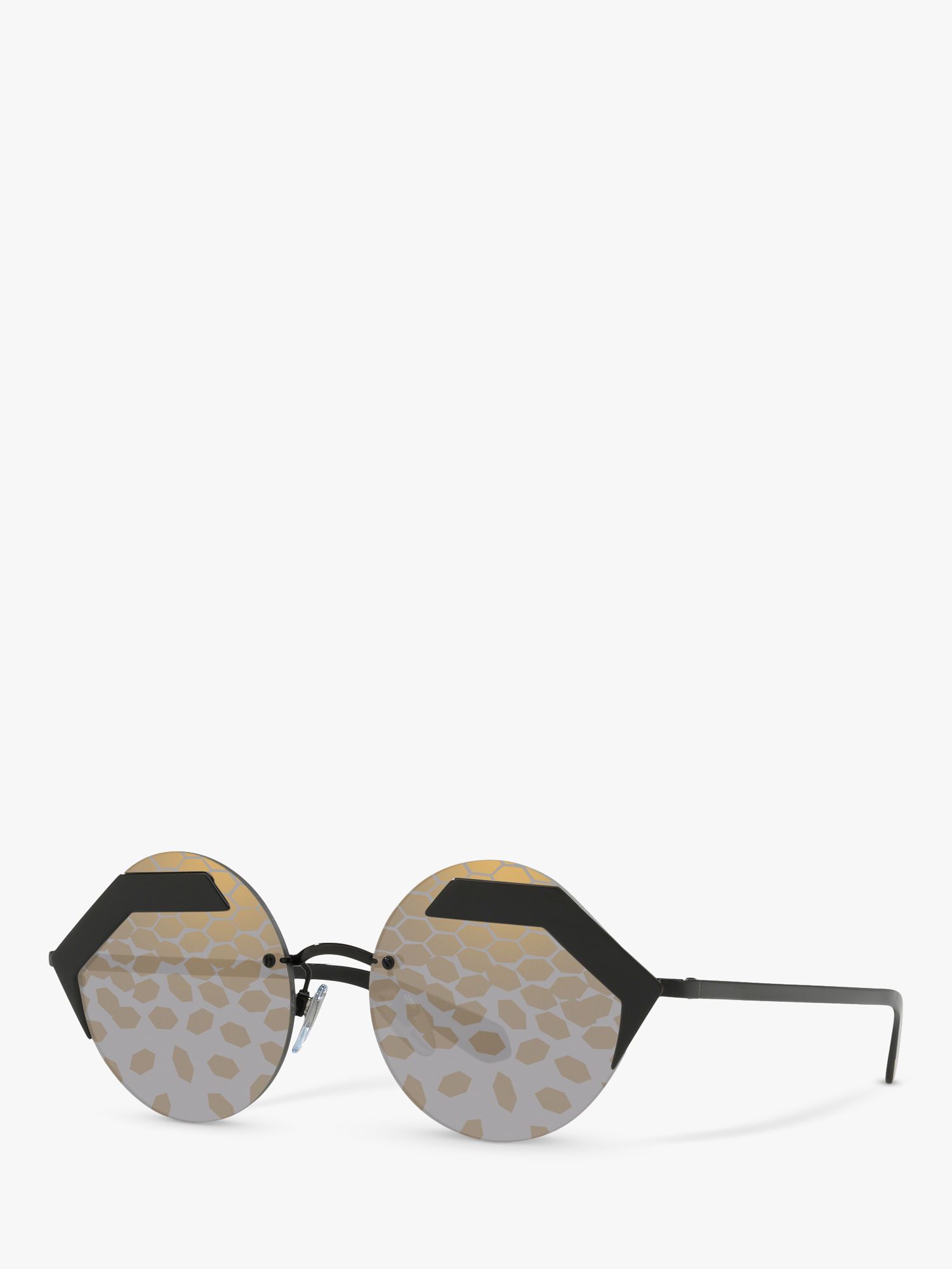 BVLGARI BV6089 Круглые солнцезащитные очки, черный/серебристый мульти цена и фото