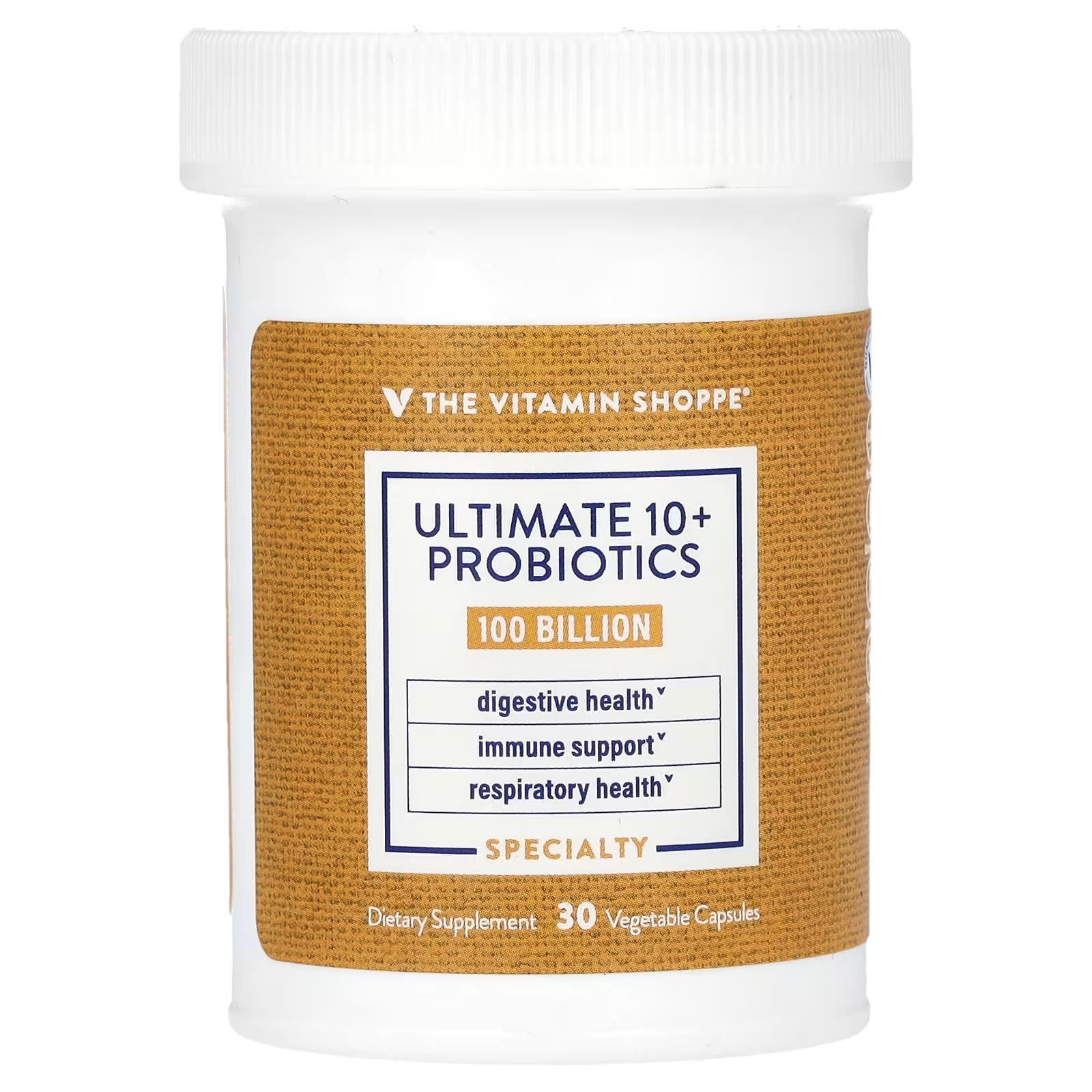Пищевая добавка The Vitamin Shoppe Ultimate 10+, 30 растительных капсул ultimate 10 пробиотиков 30 миллиардов кое 60 растительных капсул the vitamin shoppe
