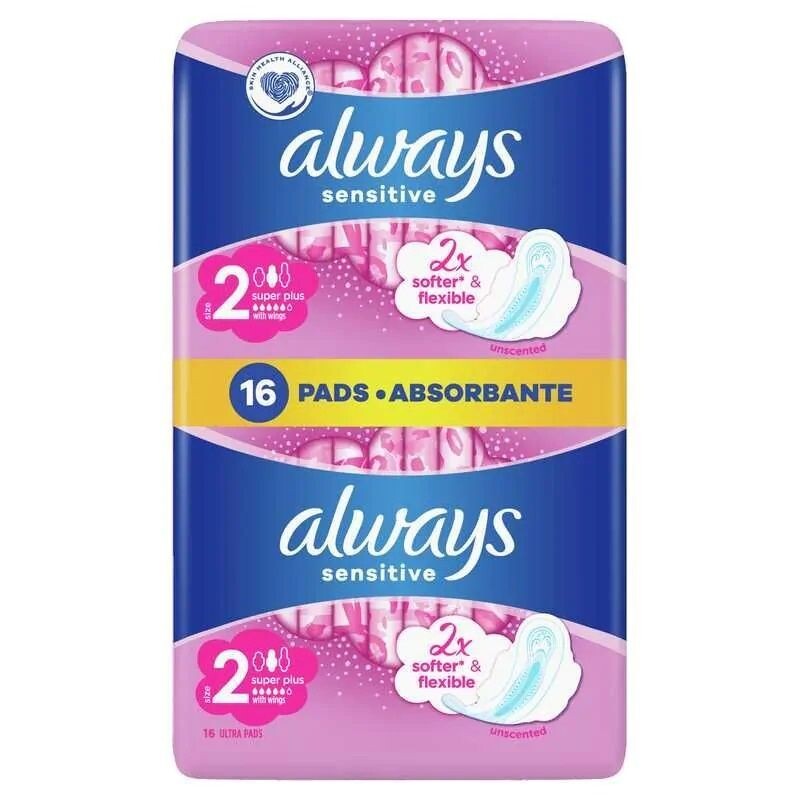 

Always Ultra Sensitive Super Plus гигиенические салфетки, 16 шт.
