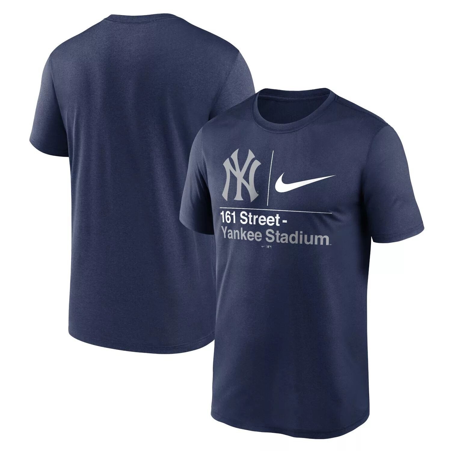 

Мужская темно-синяя футболка Nike New York Yankees 161 Street Hometown Legend Performance, Синий