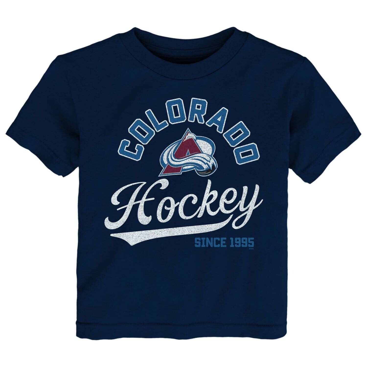 

Темно-синяя футболка для малышей Colorado Avalanche Take the Lead Outerstuff