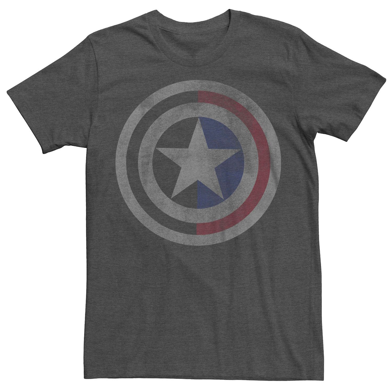 Мужская футболка с потертым логотипом Капитана Америки Marvel Licensed Character