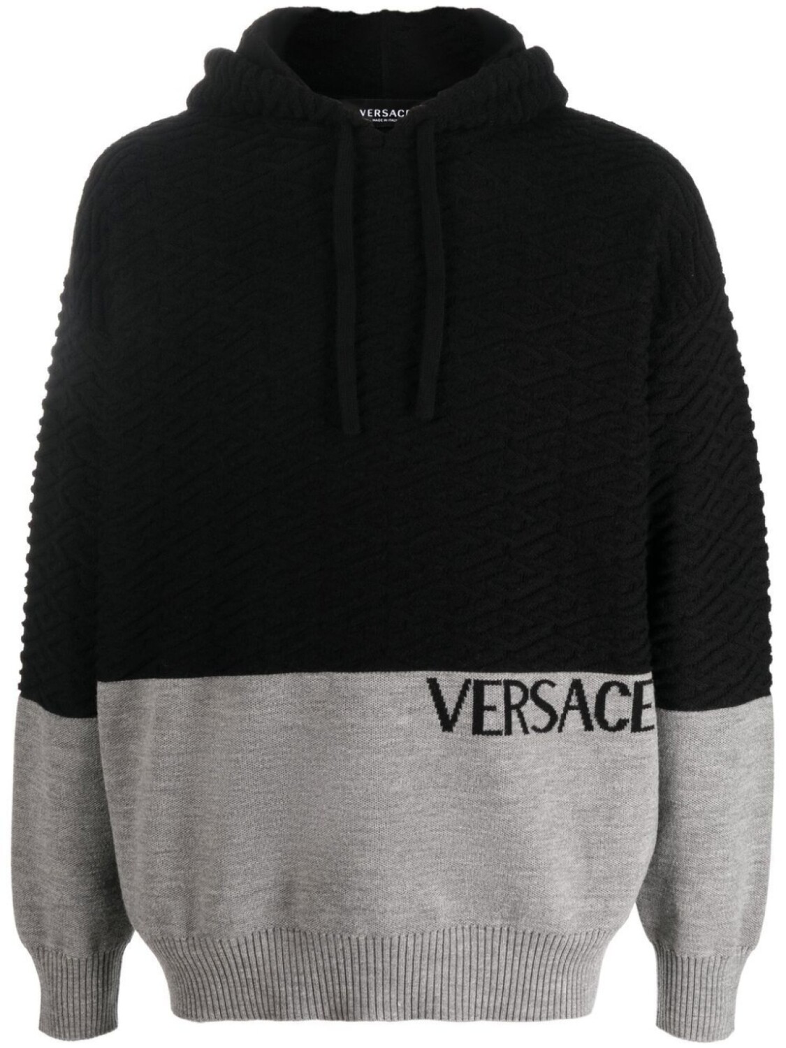 

Versace худи со вставками, черный