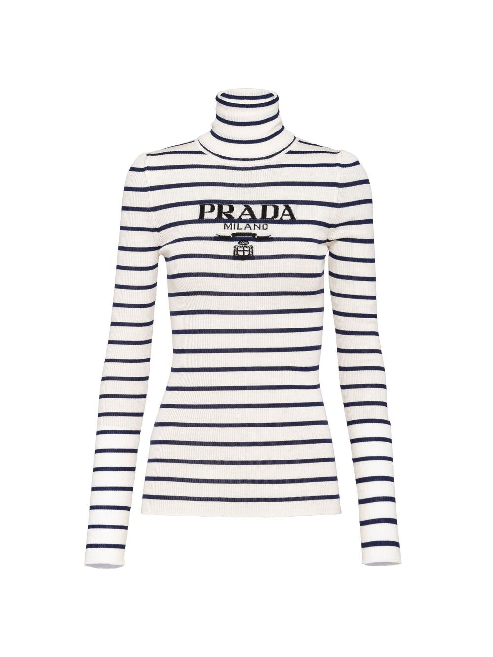 

Водолазка из сверхтонкой шерсти Prada, белый