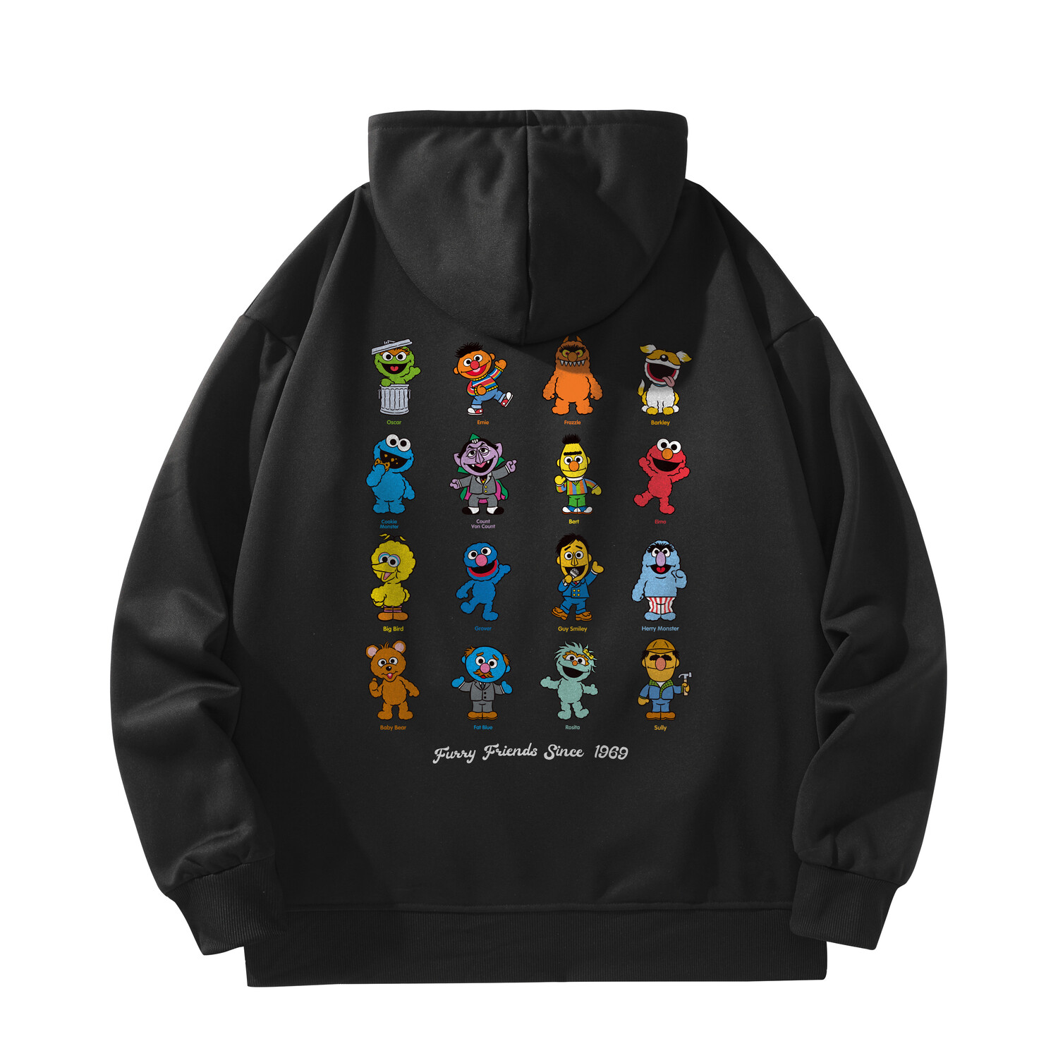 

Толстовка унисекс Sesame Street, цвет Apricot color [hood]