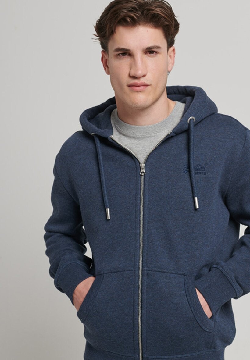 

Толстовка на молнии Superdry, Черный