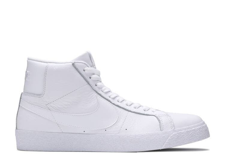 

Кроссовки Nike ZOOM BLAZER MID SB 'TRIPLE WHITE', белый, Серый