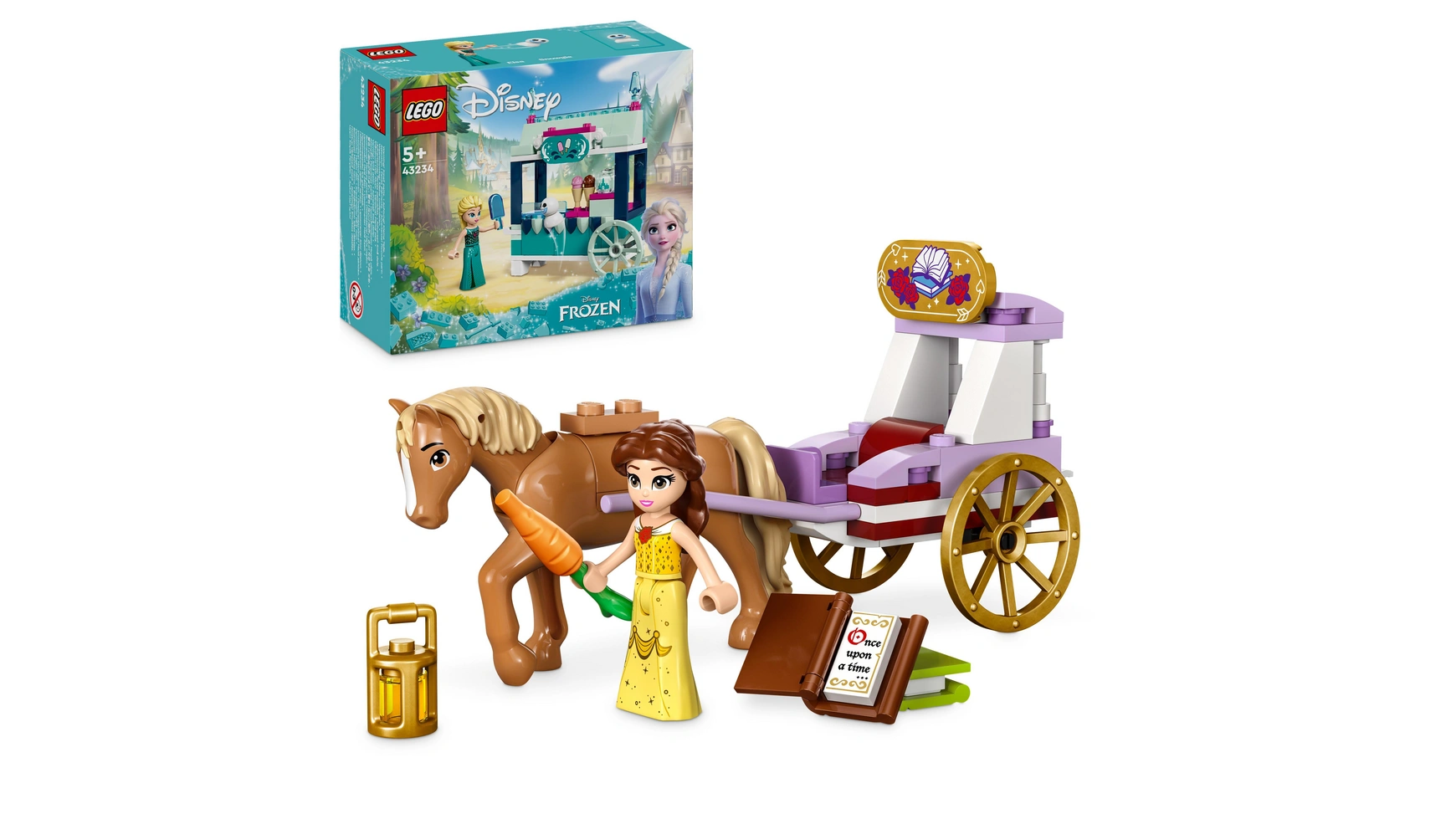 Lego Disney Princess Конная повозка Белль, игрушка-лошадь кружка принцессы аврора и белль фарфор 220 мл