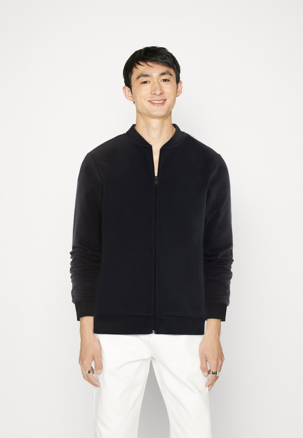 

Толстовка на молнии FULL ZIP Tom Tailor, небесный капитан синий