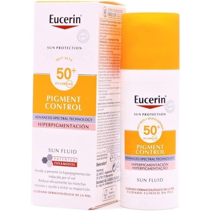 Солнцезащитный флюид для контроля пигментов Spf 50+ 50 мл, Eucerin