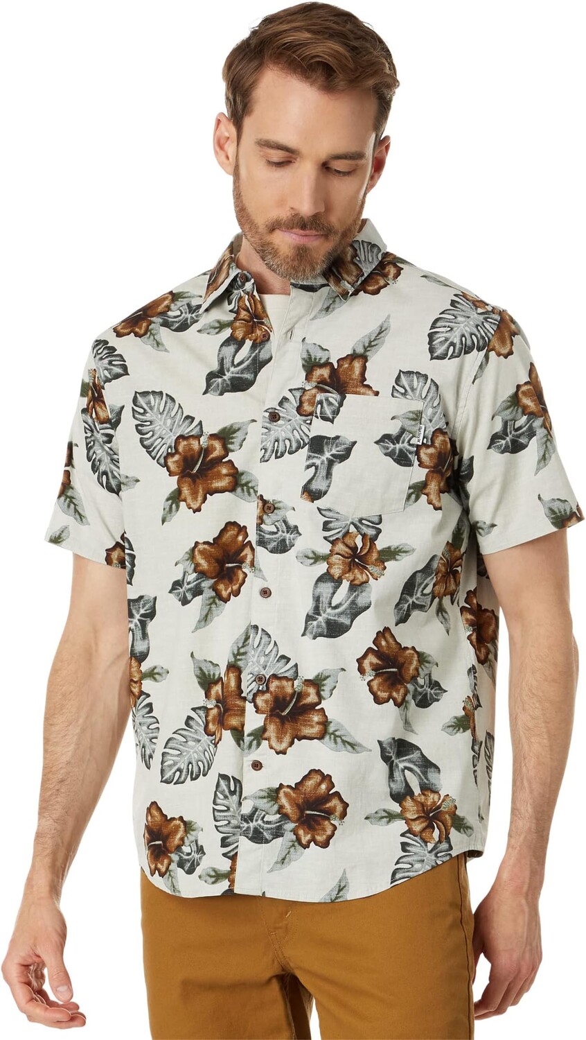

Рубашка One & Only Lido Stretch Short Sleeve Woven Hurley, цвет Bone