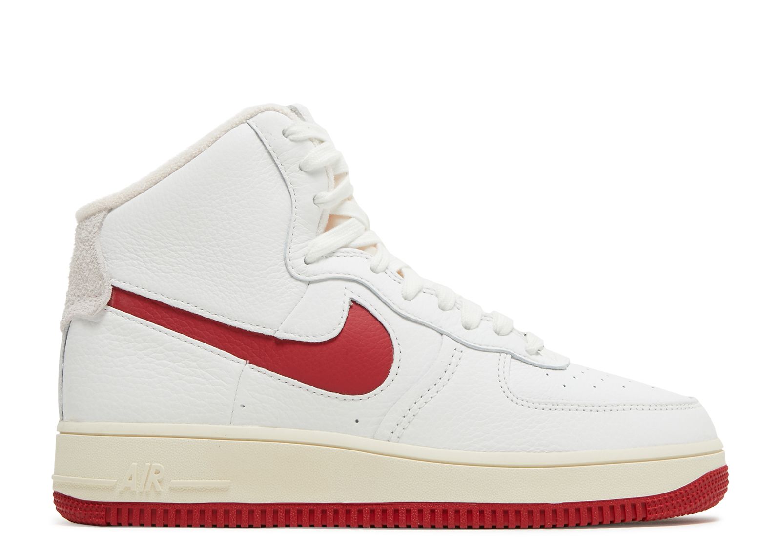 Кроссовки Nike Wmns Air Force 1 High Sculpt 'White Gym Red', белый new nike air force 1 script swoosh women white skateboarding shoes original light weight outdoor sports sneakers