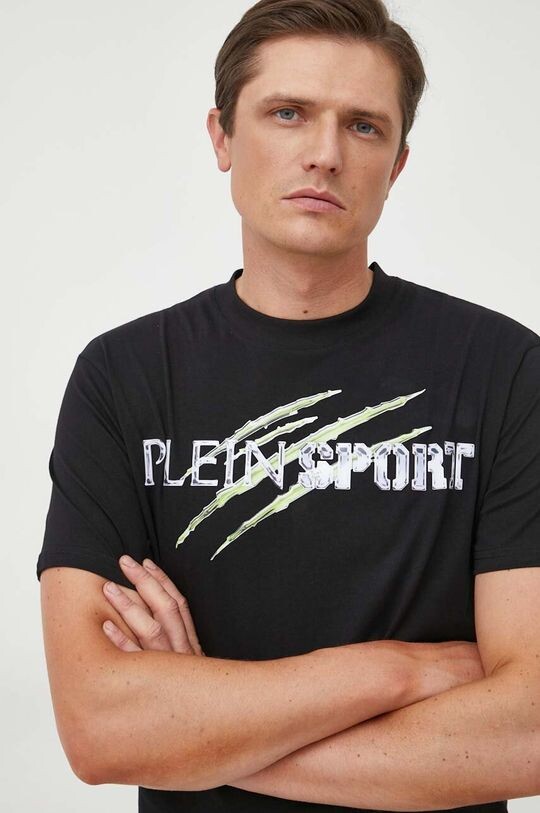 

Хлопковая футболка PLEIN SPORT Plein Sport, черный