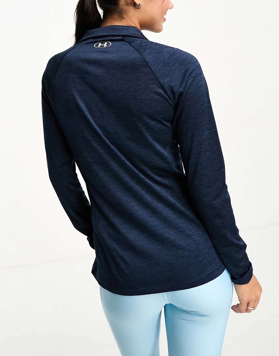 

Темно-синий топ на молнии Under Armour Tech Twist