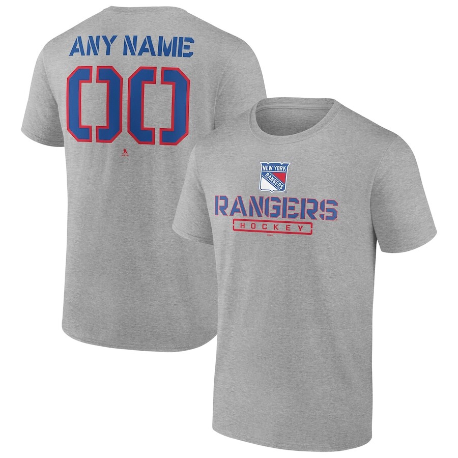 

Футболка с коротким рукавом Fanatics Branded New York Rangers, серый