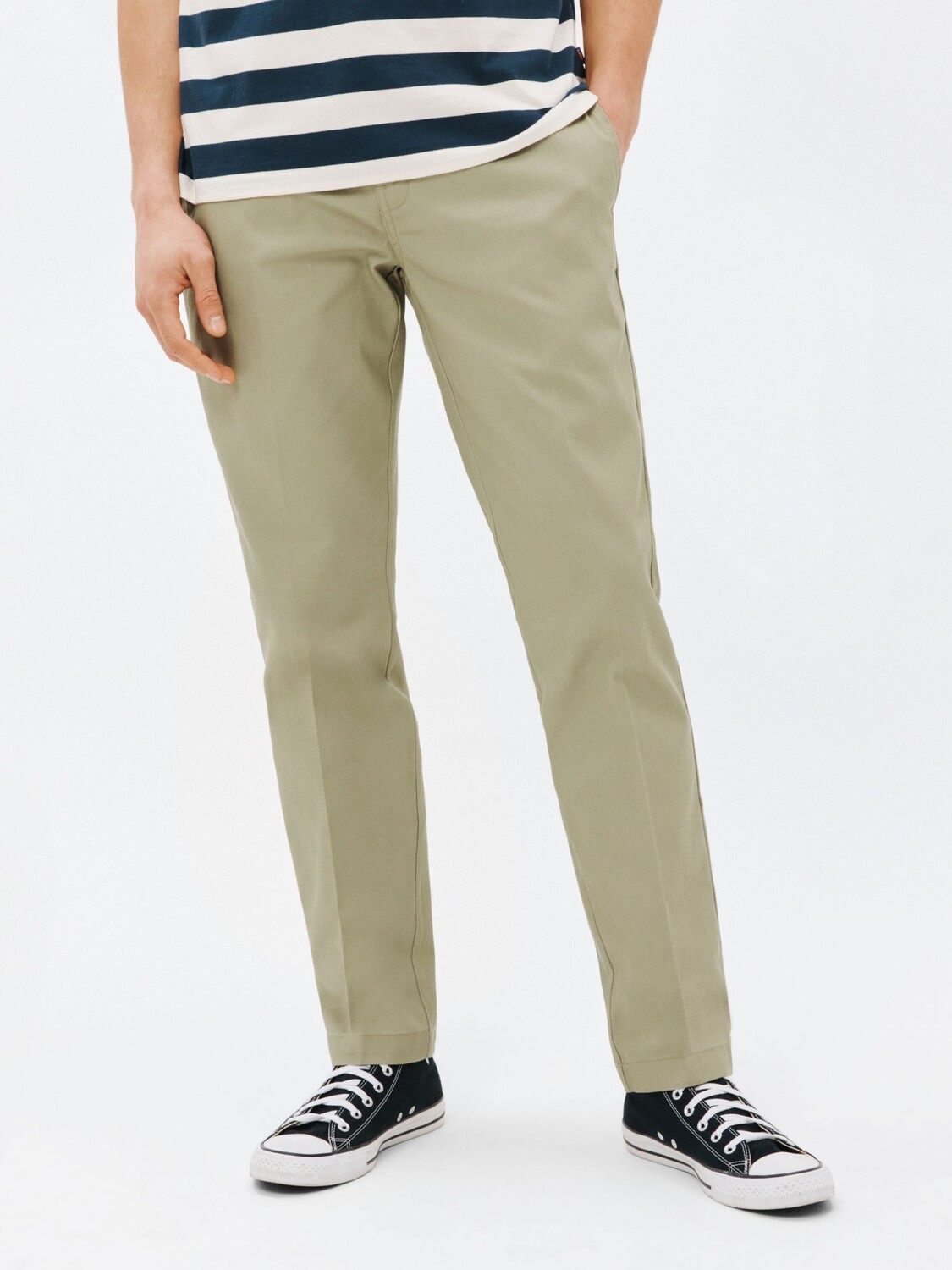 

Узкие зауженные брюки чинос Dickies 872 Work, цвет хаки
