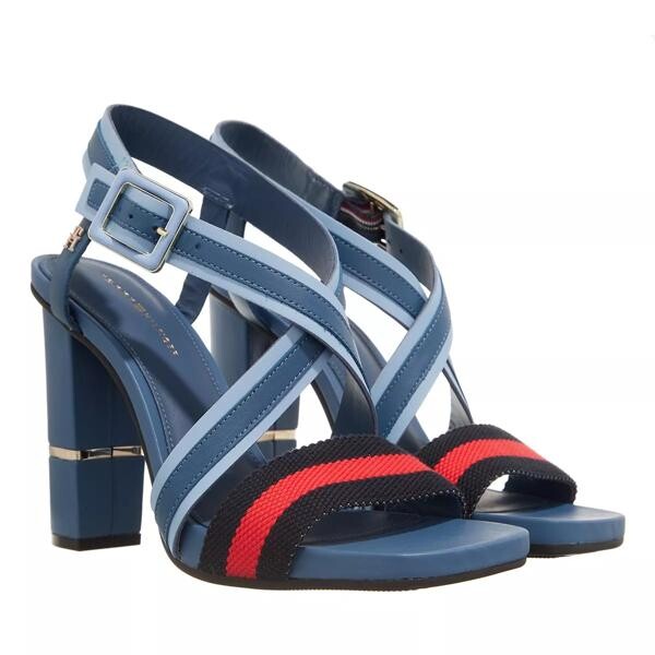 

Сандалии hardware block high heel combo blue Tommy Hilfiger, синий
