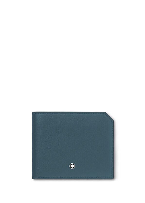 

Синий мужской кожаный кошелек meisterstück selection Montblanc