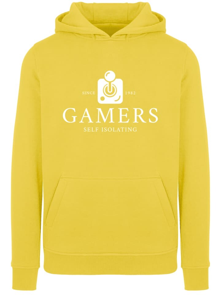 

Пуловер F4NT4STIC Gamers Self Isolating Since 1982 SEVENSQUARED, цвет taxi yellow