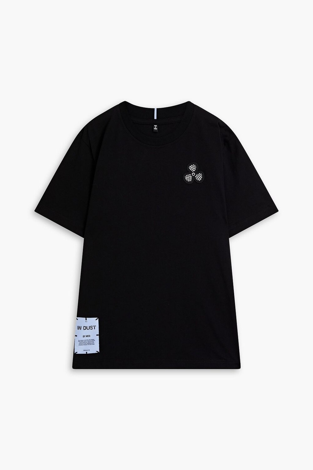 

Футболка из хлопкового джерси с вышитым принтом MCQ ALEXANDER MCQUEEN, черный